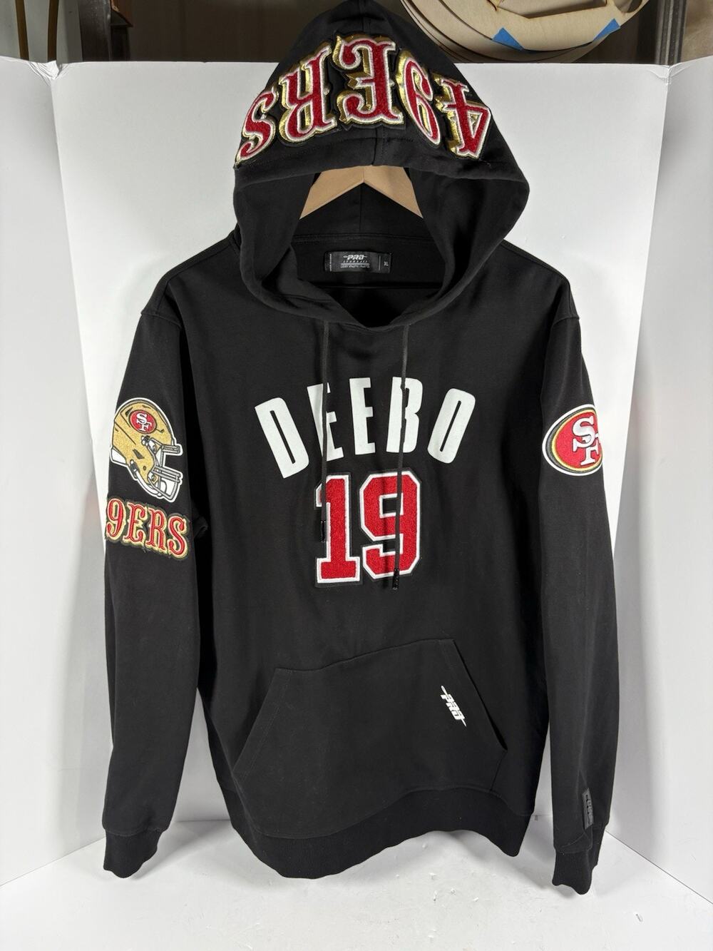 PRO Standard Deebo Samuel 49ers Hoodie XL NFL Pullover Black Sweatshirt
